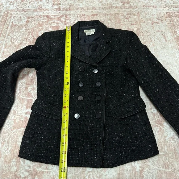 Ann Taylor Sparkly Tweed Blazer With Crystal Buttons - Picture 8 of 11